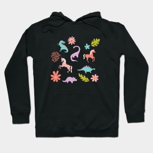 Dinosaurs + Unicorn - Light Hoodie